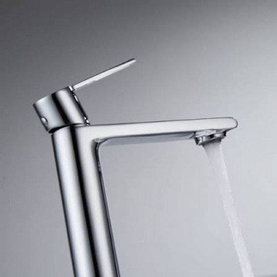 Μπαταρία νιπτήρα Orabella Elegance 10242 Chrome (Χρωμέ) Τετραγωνισμένη Ύψους 18,8 εκ.